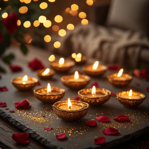 Clay Diya with Aromatic Wax
