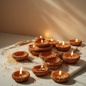 Empty Clay Diya